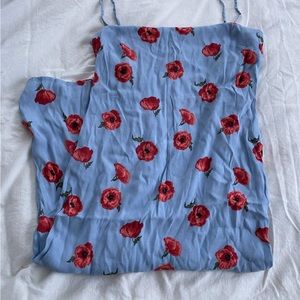 Reformation sun dress blue floral size 10